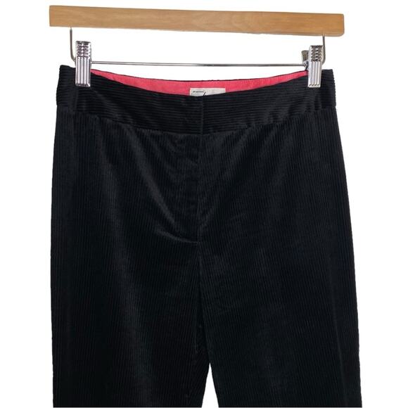 Milly of New York Black Corduroy Silk Blend Pants Women’s Size 0 Minimalist - Picture 4 of 11